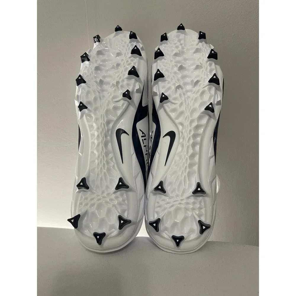 Nike Alpha Menace 4 Varsity Football Cleats Men‎ White Blue NEW FZ7703 Size 15